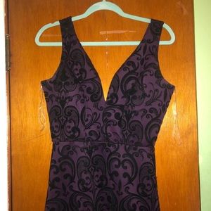 High-low Velvet Burnout Dress